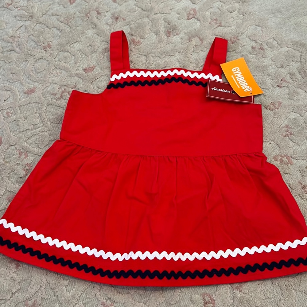 Brand New with Tags Gymboree patriotic ric rac top